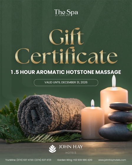 Gift Certificate - 1.5 Hour Aromatic Hotstone Massage
